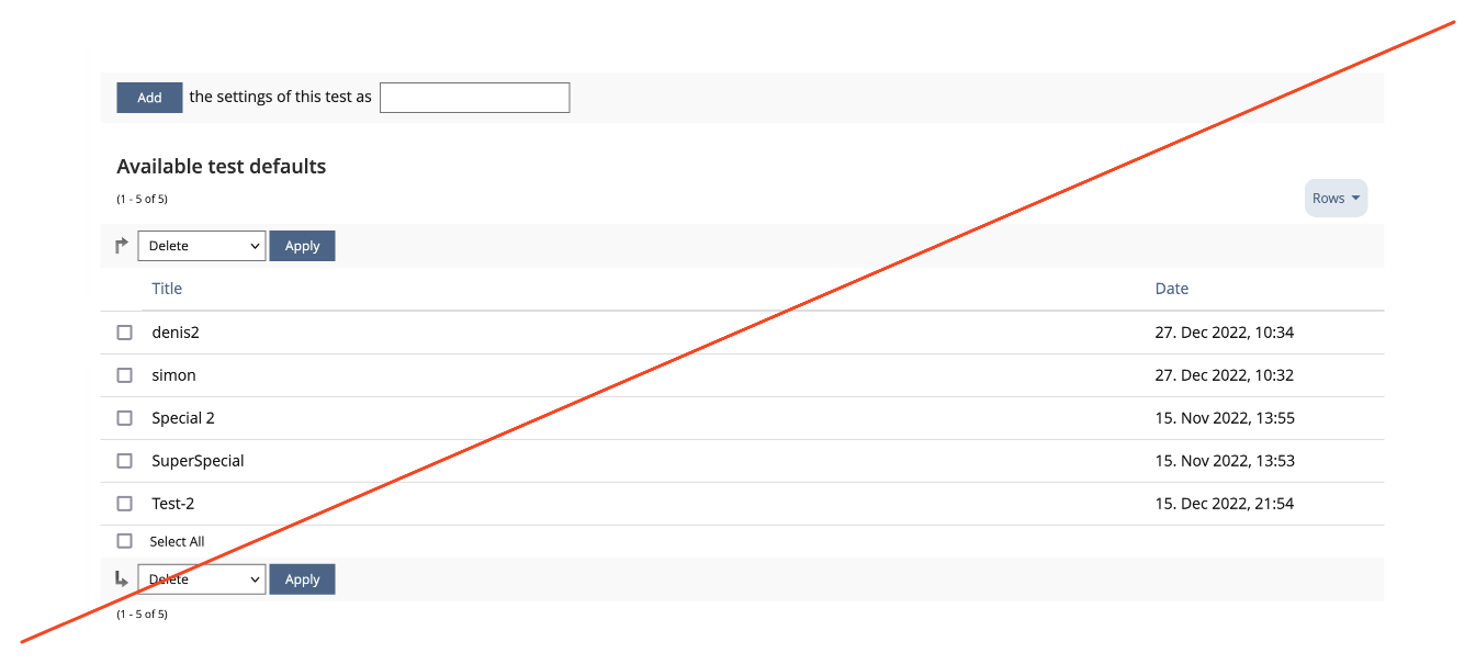 Screenshot Personal Default Settings (test10.ilias.de)
