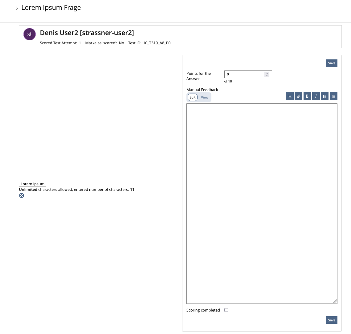 Mockup Question oriented - One by One - Question 1 - Participant 2
