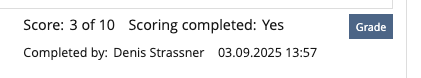 Mockup Scoring Completed by within all view