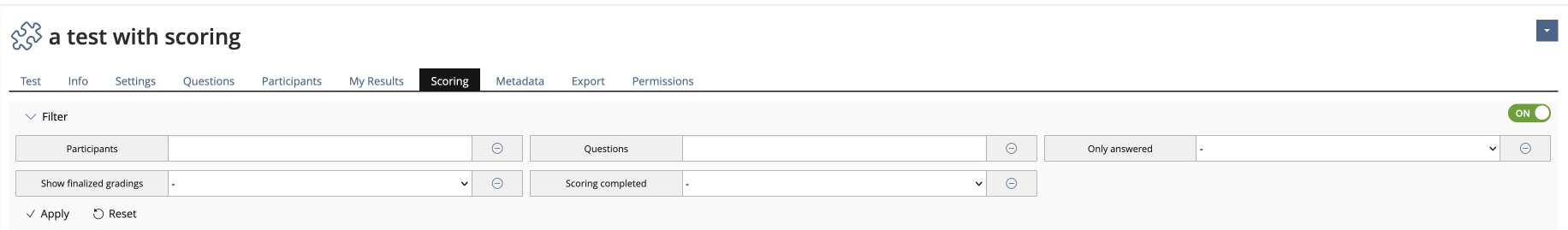 Mockup Filter Scoring