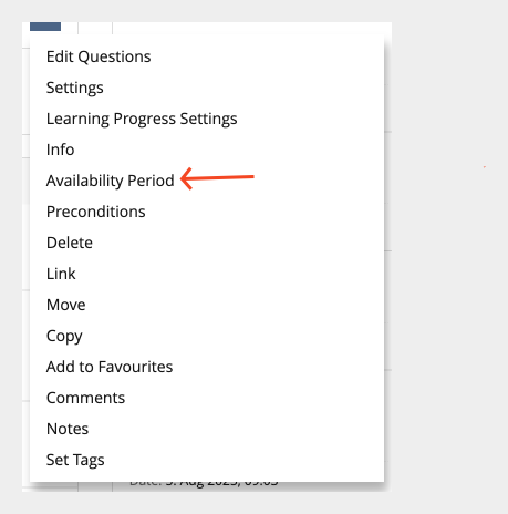 Screenshot Action Menu Test